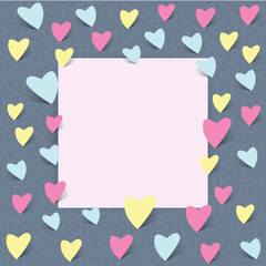Paper texture with love sign