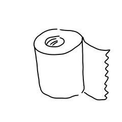 トイレットペーパーのイラスト
