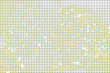 abstract pattern in color halftones