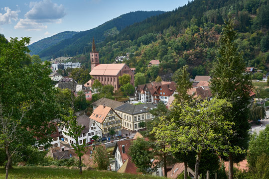 The medieval village of Schiltach, Germany