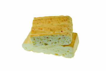 Smoked cheese with sesame, oregano and hot pepper.