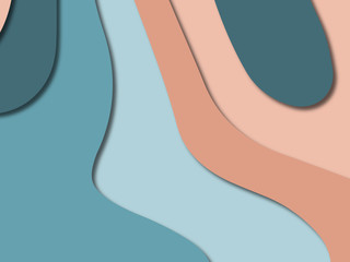 3D abstract paper art style, design layout for business presentations, flyers, posters, prints, decoration, cards, brochure cover.