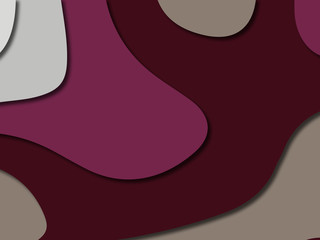 3D abstract paper art style, design layout for business presentations, flyers, posters, prints, decoration, cards, brochure cover.