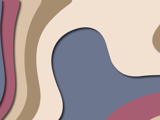 3D abstract paper art style, design layout for business presentations, flyers, posters, prints, decoration, cards, brochure cover.