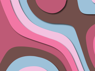 3D abstract paper art style, design layout for business presentations, flyers, posters, prints, decoration, cards, brochure cover.