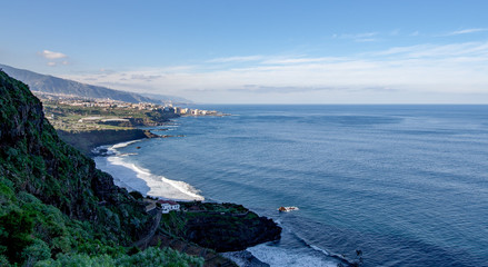 far view about the coast from Tenerife