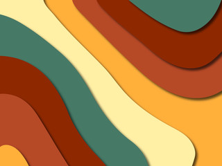 3D abstract paper art style, design layout for business presentations, flyers, posters, prints, decoration, cards, brochure cover.