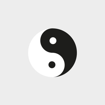 Yin Yang icon Vector. vector illustration concept image icon
