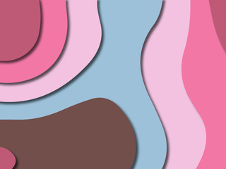 3D abstract paper art style, design layout for business presentations, flyers, posters, prints, decoration, cards, brochure cover.