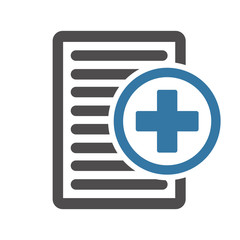 Obraz premium Medical Insurance Icon. Flat icon vector Illustration.