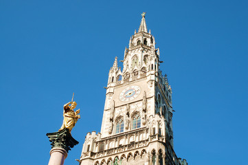 Fototapeta na wymiar Munich town hall