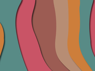 3D abstract paper art style, design layout for business presentations, flyers, posters, prints, decoration, cards, brochure cover.