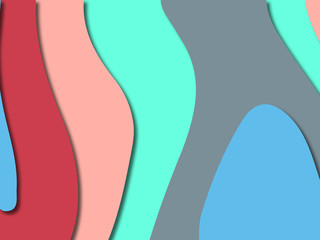 3D abstract paper art style, design layout for business presentations, flyers, posters, prints, decoration, cards, brochure cover.