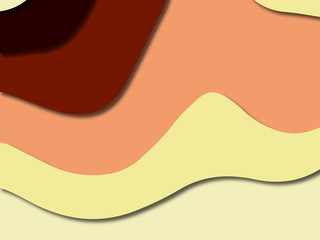 3D abstract paper art style, design layout for business presentations, flyers, posters, prints, decoration, cards, brochure cover.