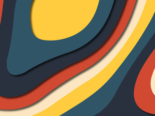 3D abstract paper art style, design layout for business presentations, flyers, posters, prints, decoration, cards, brochure cover.