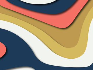 3D abstract paper art style, design layout for business presentations, flyers, posters, prints, decoration, cards, brochure cover.