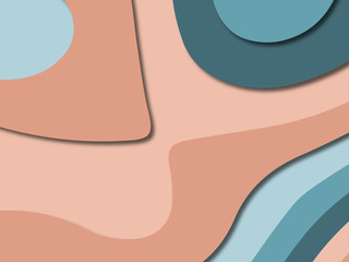 3D abstract paper art style, design layout for business presentations, flyers, posters, prints, decoration, cards, brochure cover.