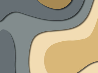 3D abstract paper art style, design layout for business presentations, flyers, posters, prints, decoration, cards, brochure cover.