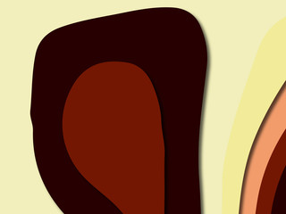 3D abstract paper art style, design layout for business presentations, flyers, posters, prints, decoration, cards, brochure cover.