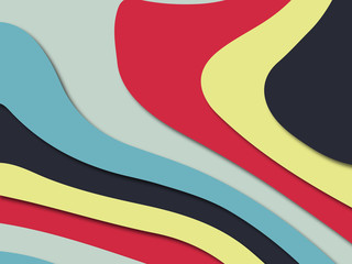 3D abstract paper art style, design layout for business presentations, flyers, posters, prints, decoration, cards, brochure cover.