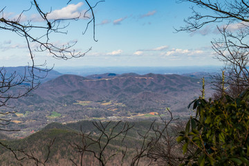 View of Foothills Parkway bridges