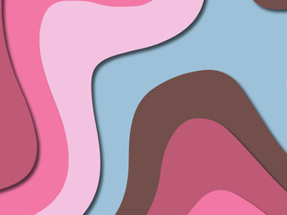 3D abstract paper art style, design layout for business presentations, flyers, posters, prints, decoration, cards, brochure cover.