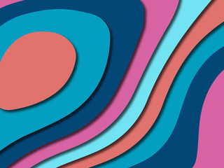 3D abstract paper art style, design layout for business presentations, flyers, posters, prints, decoration, cards, brochure cover.