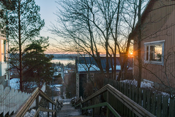 Spring-Winter season in the Finland