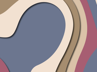 3D abstract paper art style, design layout for business presentations, flyers, posters, prints, decoration, cards, brochure cover.