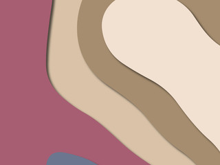 3D abstract paper art style, design layout for business presentations, flyers, posters, prints, decoration, cards, brochure cover.