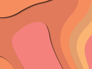 3D abstract paper art style, design layout for business presentations, flyers, posters, prints, decoration, cards, brochure cover.