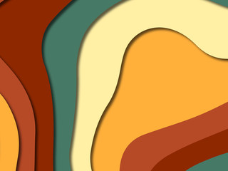 3D abstract paper art style, design layout for business presentations, flyers, posters, prints, decoration, cards, brochure cover.