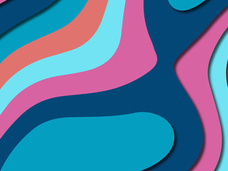 3D abstract paper art style, design layout for business presentations, flyers, posters, prints, decoration, cards, brochure cover.