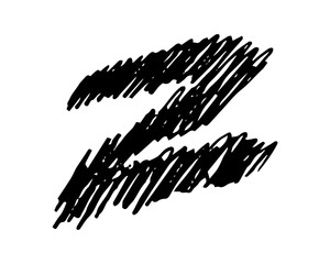 Hand drawn Pencil Scribble Zigzag