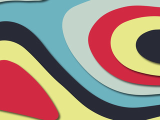 3D abstract paper art style, design layout for business presentations, flyers, posters, prints, decoration, cards, brochure cover.