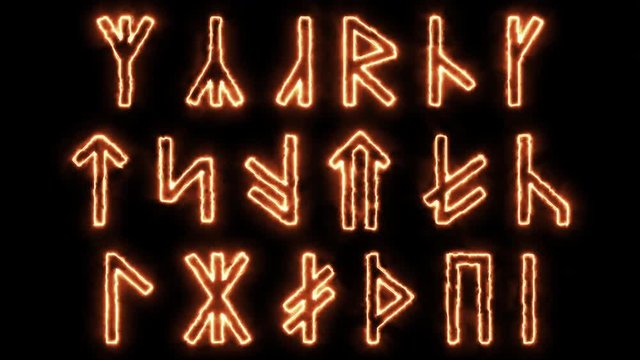 Ancient slavic rune alphabet