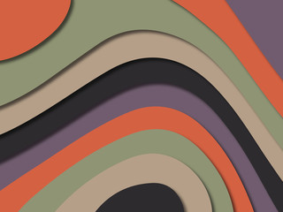 3D abstract paper art style, design layout for business presentations, flyers, posters, prints, decoration, cards, brochure cover.