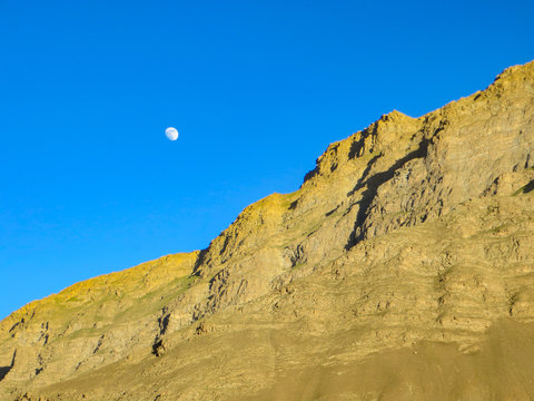 Moon Over Mountains