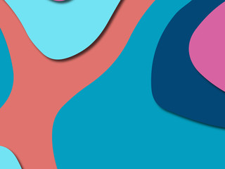 3D abstract paper art style, design layout for business presentations, flyers, posters, prints, decoration, cards, brochure cover.
