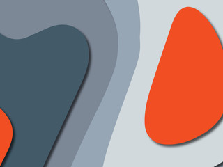 3D abstract paper art style, design layout for business presentations, flyers, posters, prints, decoration, cards, brochure cover.