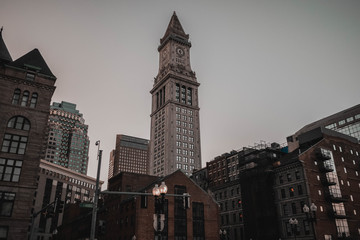 Fototapeta na wymiar Clock tower in Boston