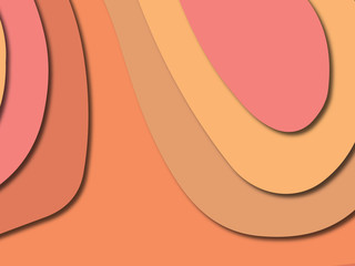 3D abstract paper art style, design layout for business presentations, flyers, posters, prints, decoration, cards, brochure cover.