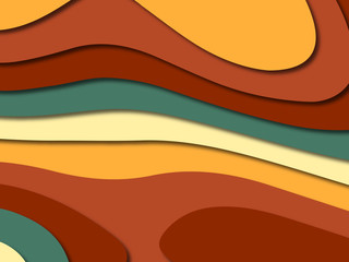 3D abstract paper art style, design layout for business presentations, flyers, posters, prints, decoration, cards, brochure cover.