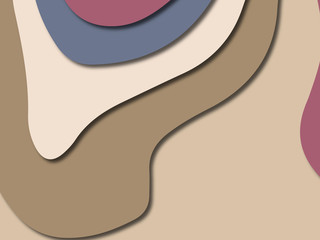 3D abstract paper art style, design layout for business presentations, flyers, posters, prints, decoration, cards, brochure cover.