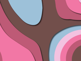 3D abstract paper art style, design layout for business presentations, flyers, posters, prints, decoration, cards, brochure cover.