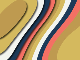 3D abstract paper art style, design layout for business presentations, flyers, posters, prints, decoration, cards, brochure cover.