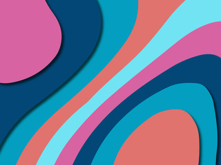 3D abstract paper art style, design layout for business presentations, flyers, posters, prints, decoration, cards, brochure cover.