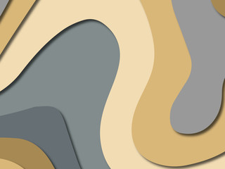 3D abstract paper art style, design layout for business presentations, flyers, posters, prints, decoration, cards, brochure cover.