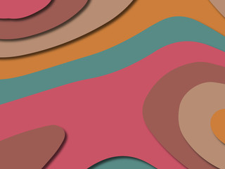 3D abstract paper art style, design layout for business presentations, flyers, posters, prints, decoration, cards, brochure cover.