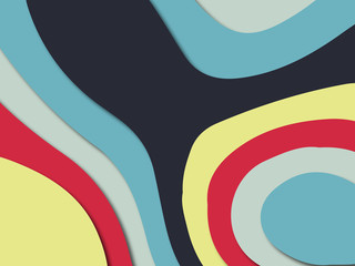 3D abstract paper art style, design layout for business presentations, flyers, posters, prints, decoration, cards, brochure cover.